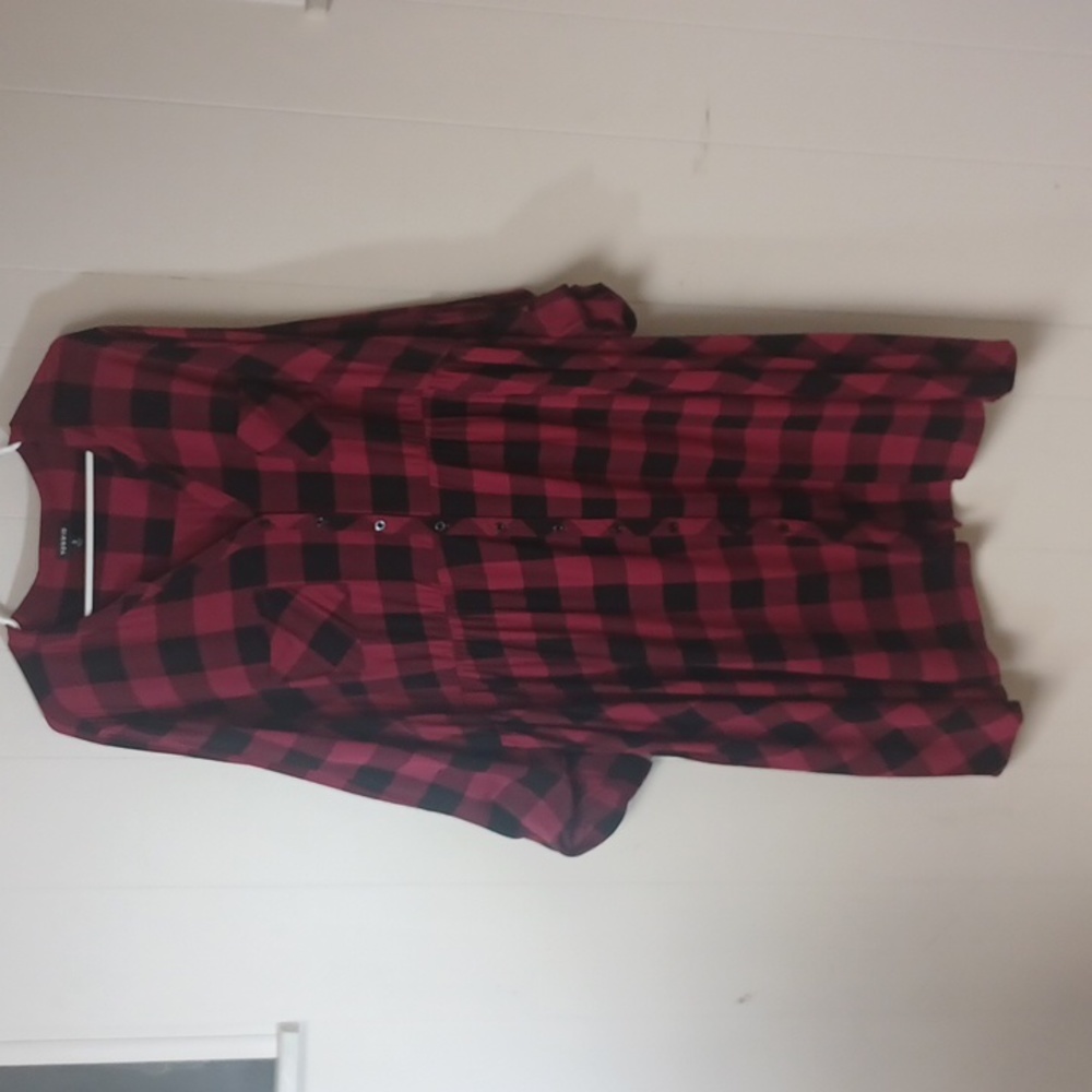TORRID PLAID BLACK & FUCHSIA MIDI DRESS